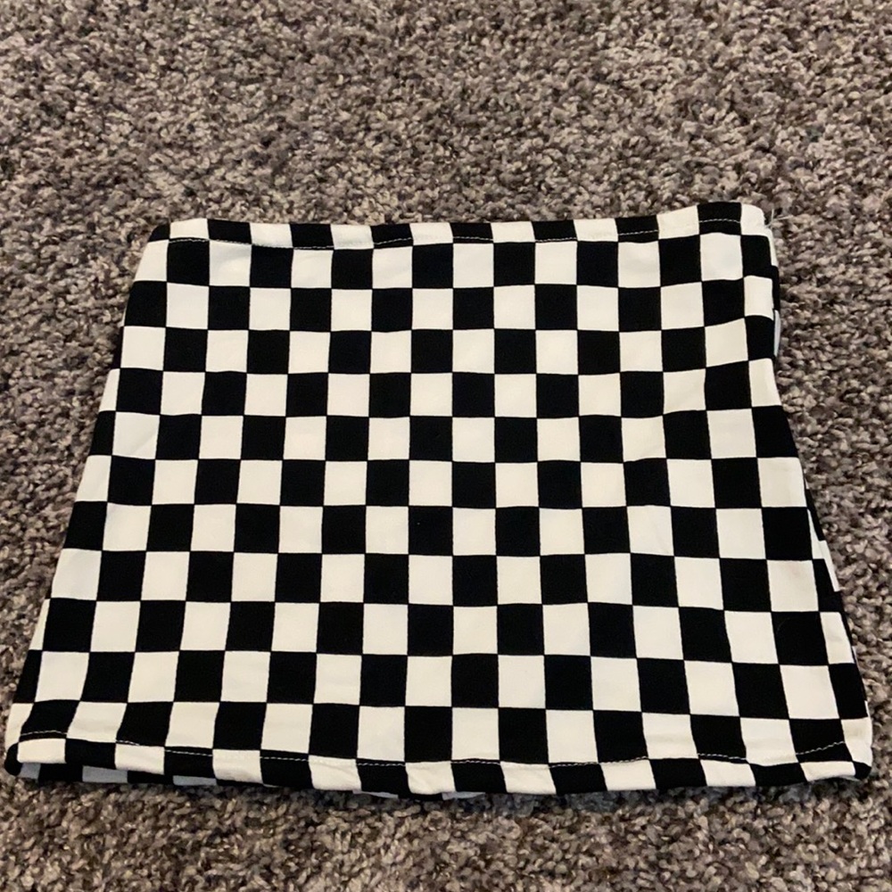 Checkered tube top